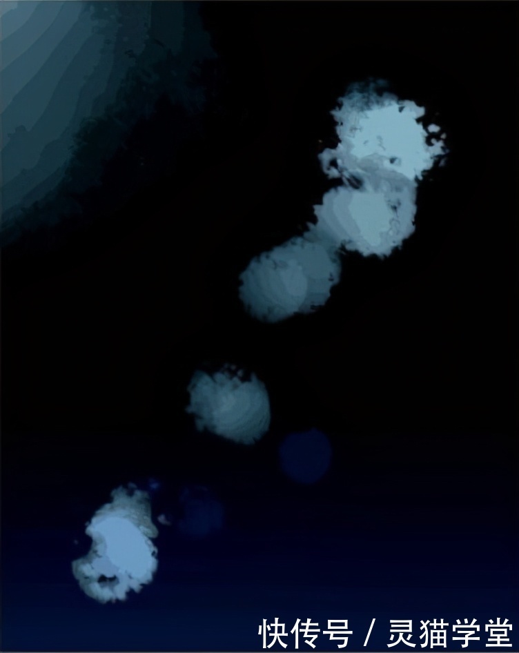 新手|板绘新手怎么画银河?简单粗暴银河画法教程!有手就会系列!