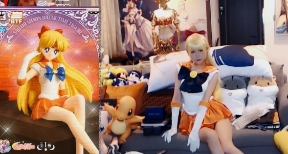 美少女战士|腐团儿cos美少女战士,观众直呼真人形手办,裙子太短险些走光
