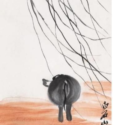 齐白石画@齐白石画了没有牛头的牛,为什么能卖2000万?放大20倍才明白