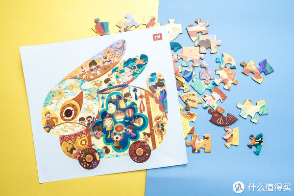  兔子|传统文化不能丢~ 国风兔子灯笼，传统民间技艺异形儿童拼图晒单~