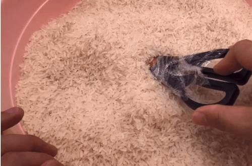 大米|抓紧把剪刀插进大米里,现在知道还不晚,快告诉家人