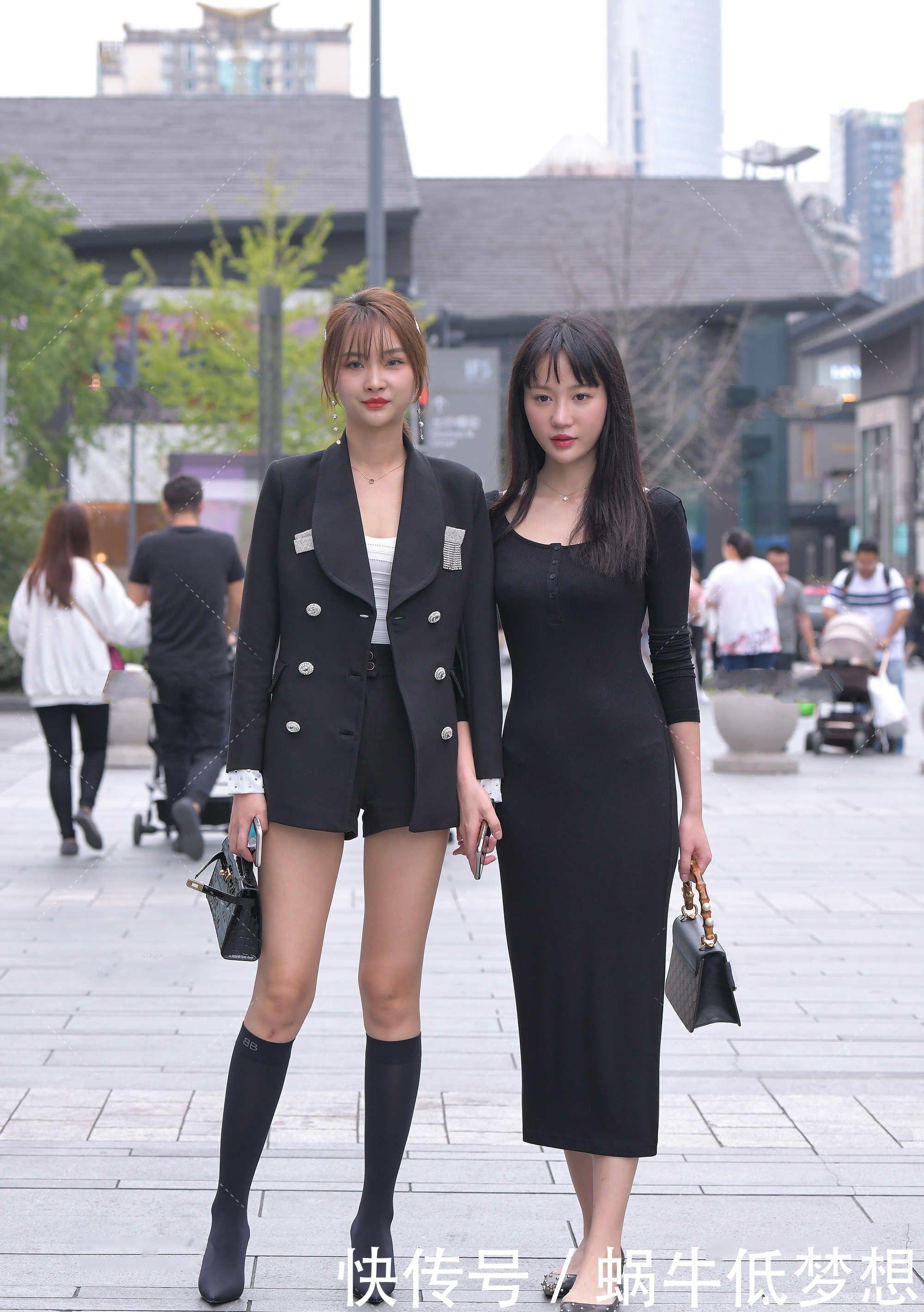穿搭|西装外套也能穿出少女感，搭配一双袜子高跟鞋，凸显气质又高级