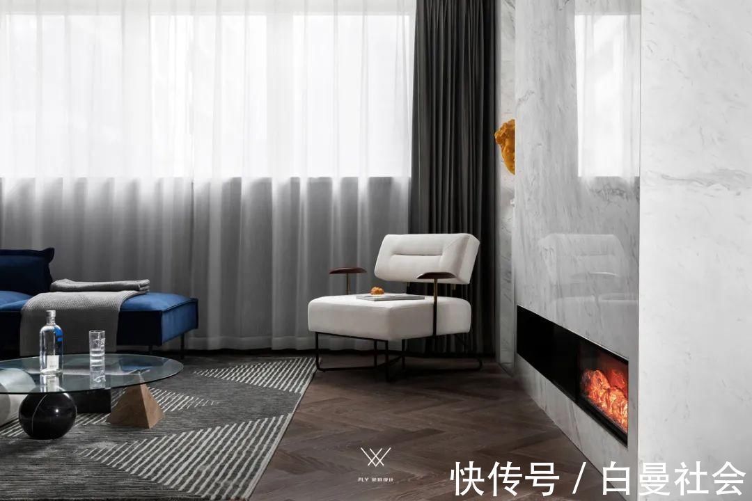 灰色调|120㎡现代极简风,安静华丽的高级,优雅端庄好大气