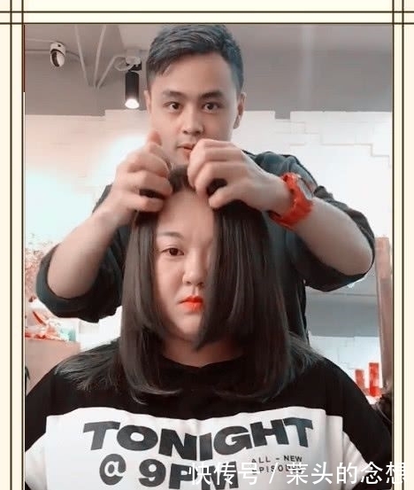 “圆脸胖妹”为显瘦,挑战“公主切”发型,剪完后表情亮了!