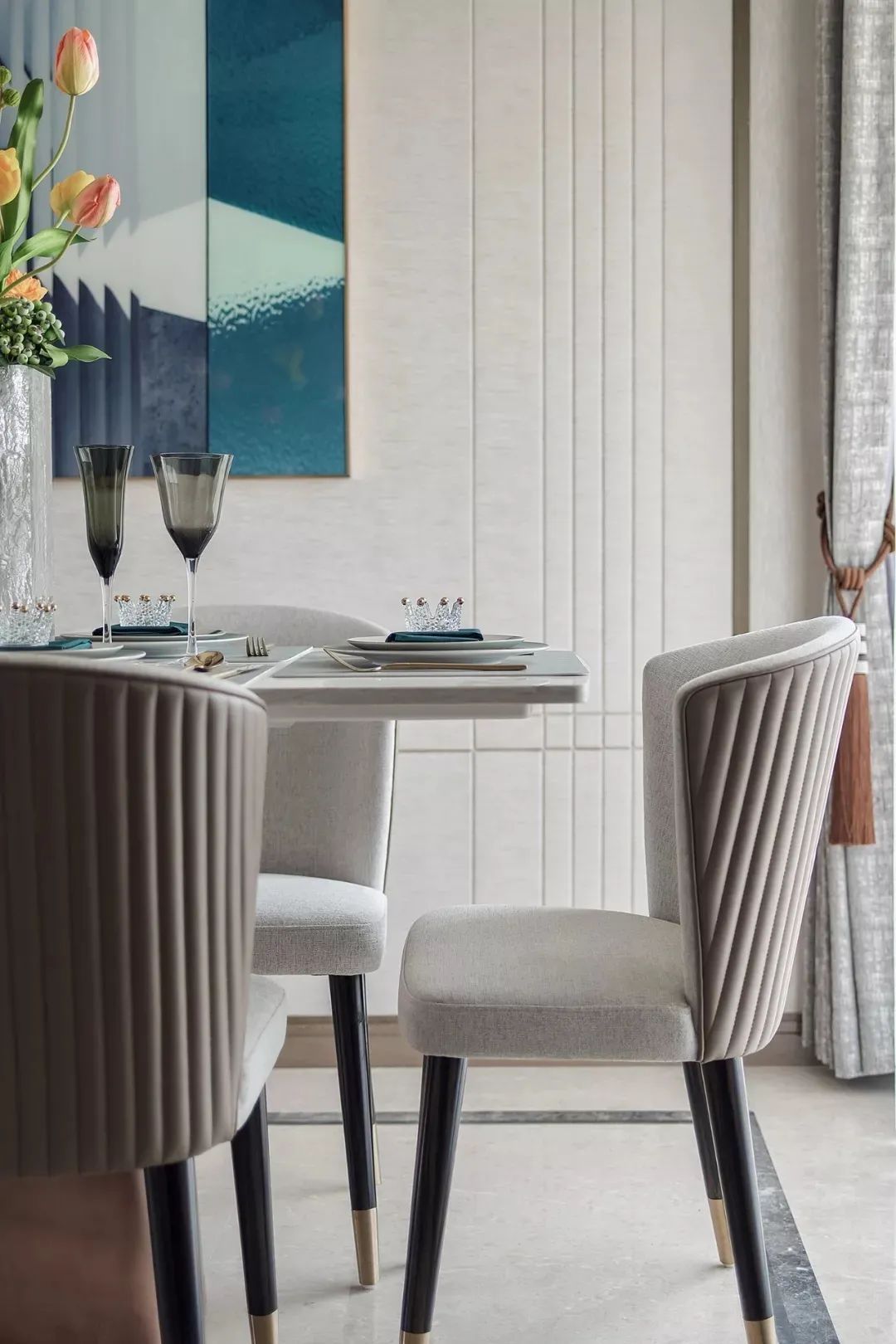 华丽|125㎡现代轻奢,羡慕有院子的房子,住起来太舒服了