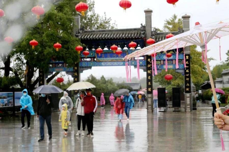 景区|天青色等烟雨，蓬莱阁景区宛如一幅唯美飘逸的水墨画