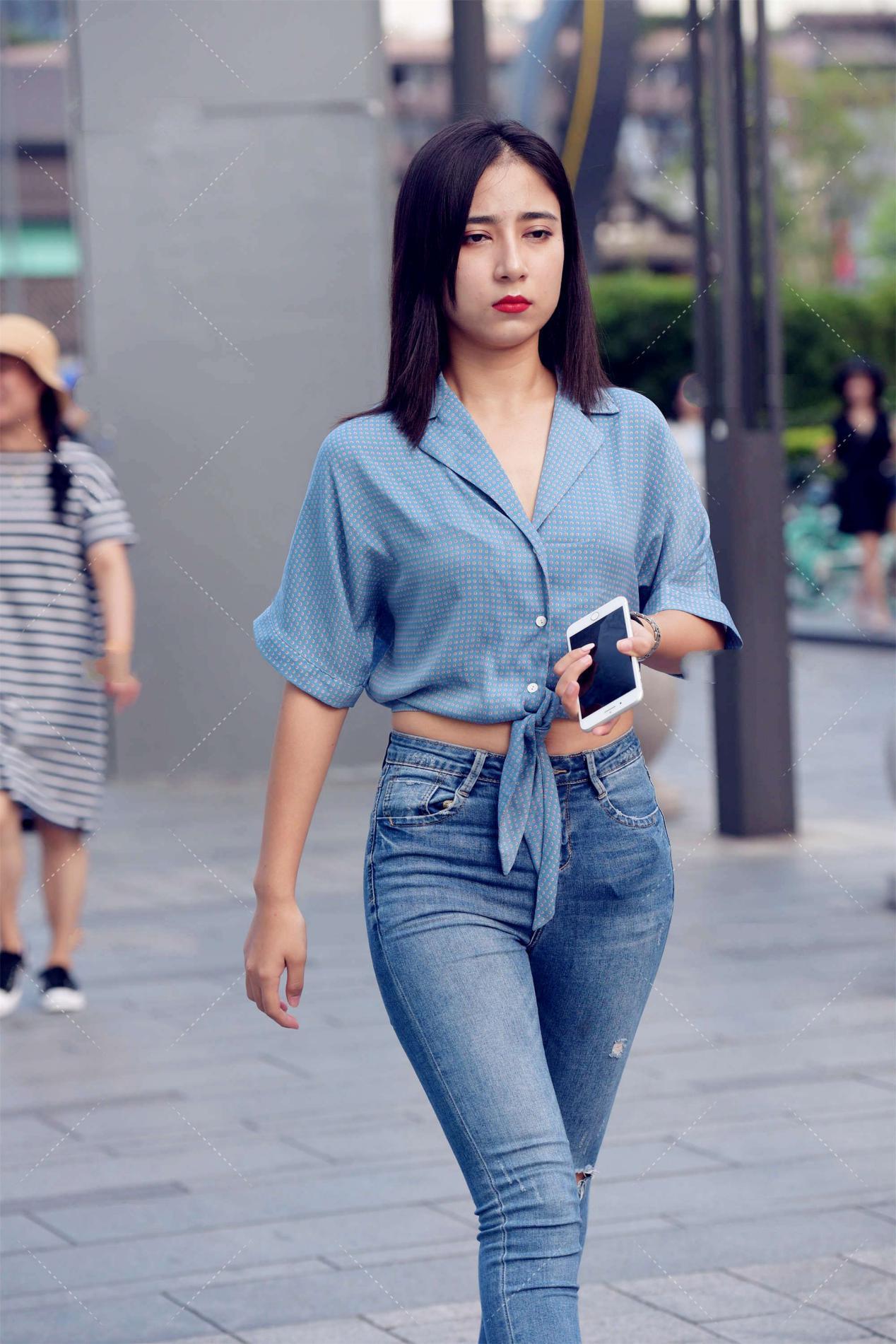 简单|喜人的蓝色服装, 时尚大气, 简单纯净