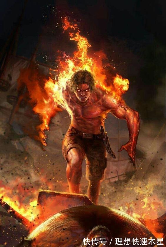 左眼|超写实画风的海贼王,艾斯反杀黑胡子,索隆开左眼杀气十足!