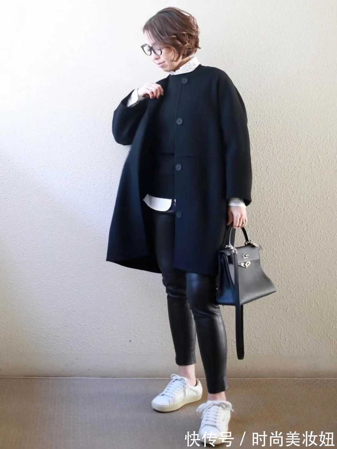 大衣 撑起整个冬天的“大衣”穿搭,40+小个子搭配示范,优雅高级
