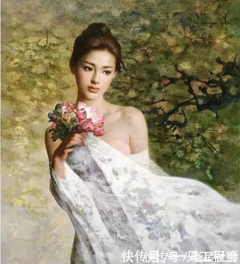 创作@以少女为素材创作的绘画作品,给人一种非常心动的感觉