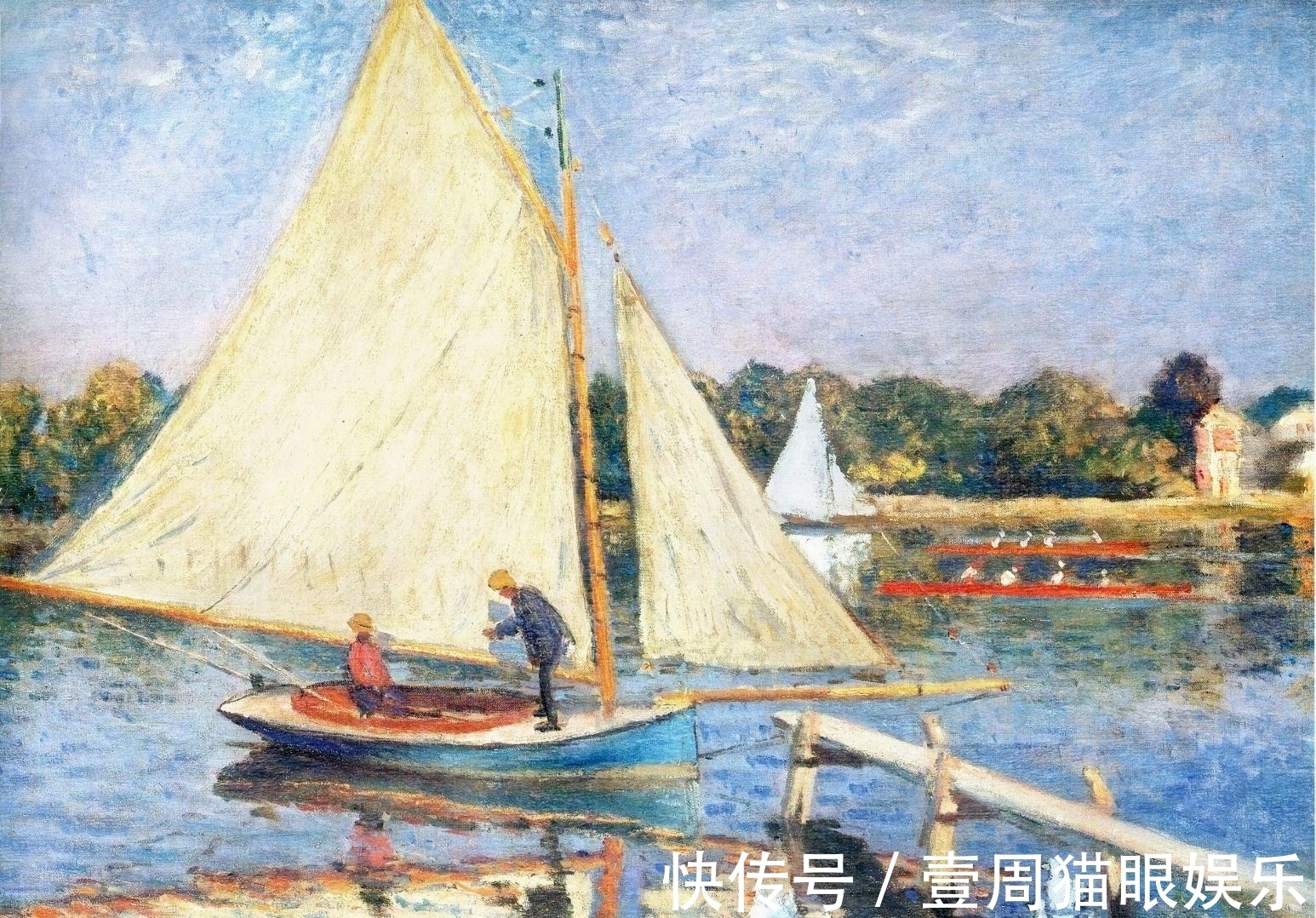 沙龙#成员的油画风格已发生变化,莫奈却坚持着,他才是忠实的印象派