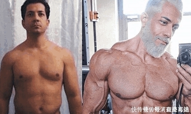 真正的男人|男子健身8年后大变样,两鬓斑白,网友乍从小伙练成大伯了呢