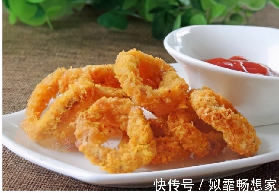 外酥|追剧必备小零食,鱿鱼圈,外酥里嫩,健康美味,在家自己做,爽!