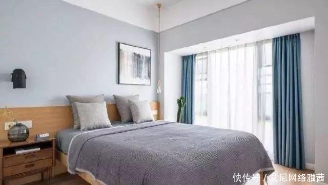 蓝白色|110平米简约风格之家,略带北欧风格的小清新,时尚大气!