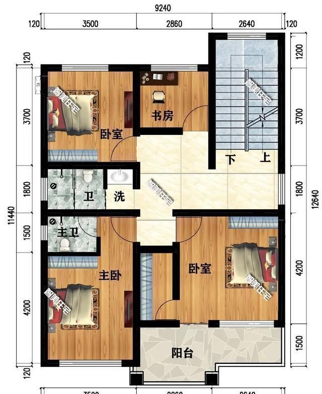 真石漆|简欧和仿古设计的两栋农村别墅，面宽9米多，都是心动款