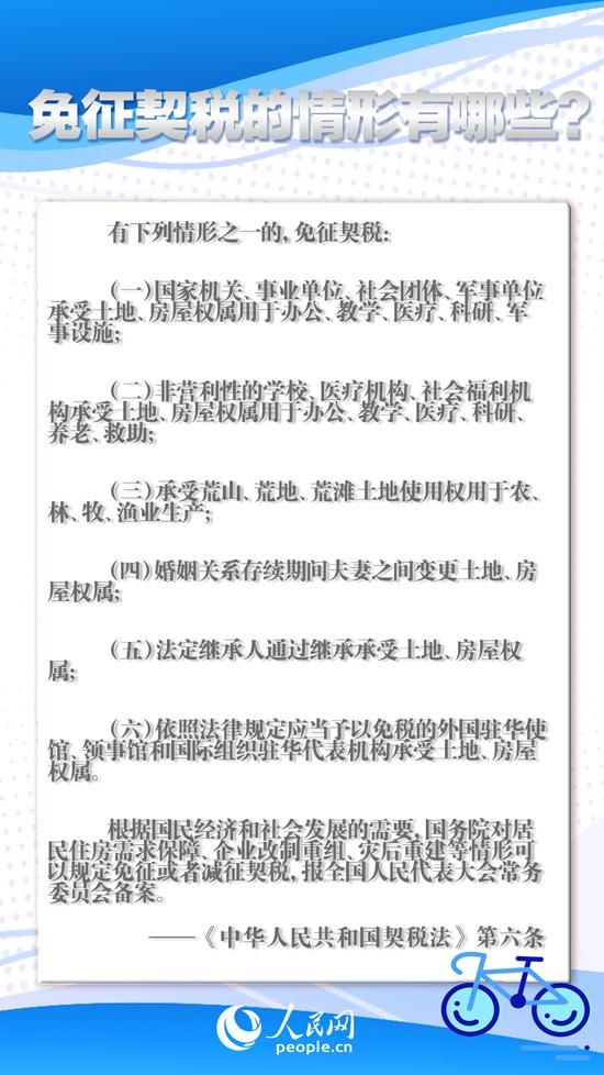 契税|契税法9月1日起施行 夫妻过户等六种情形免征契税