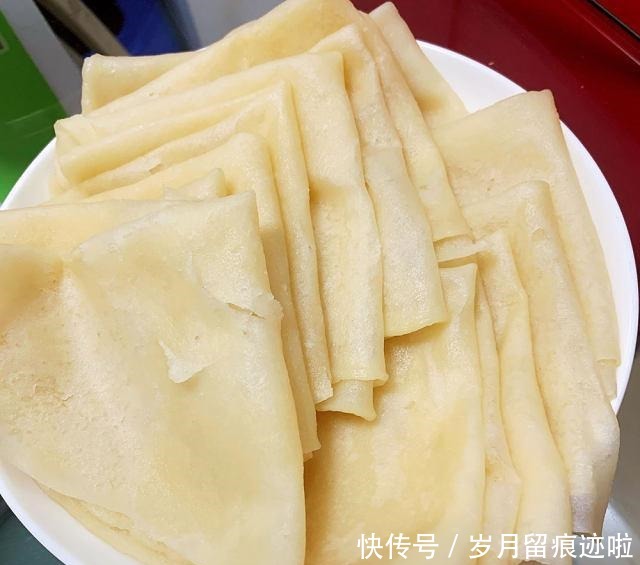 春饼,又薄又筋道,凉了不硬!