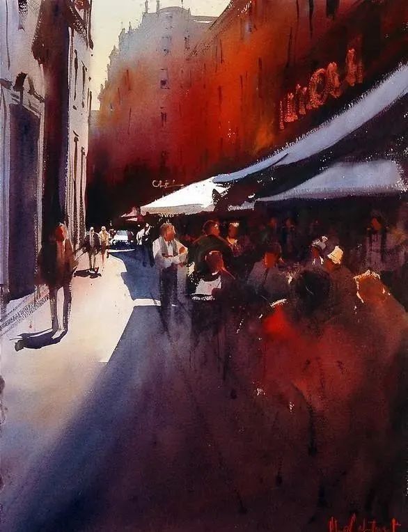 艺术家!世界上最有激情的水彩艺术家,这才是真正的水彩大师!