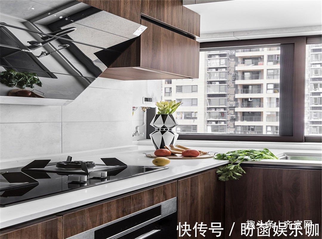 餐厅|89平两房现代,休闲书房,客厅,餐厅连成一体的扩容空间感!