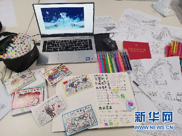 卢文龙！冰雪情缘入画来