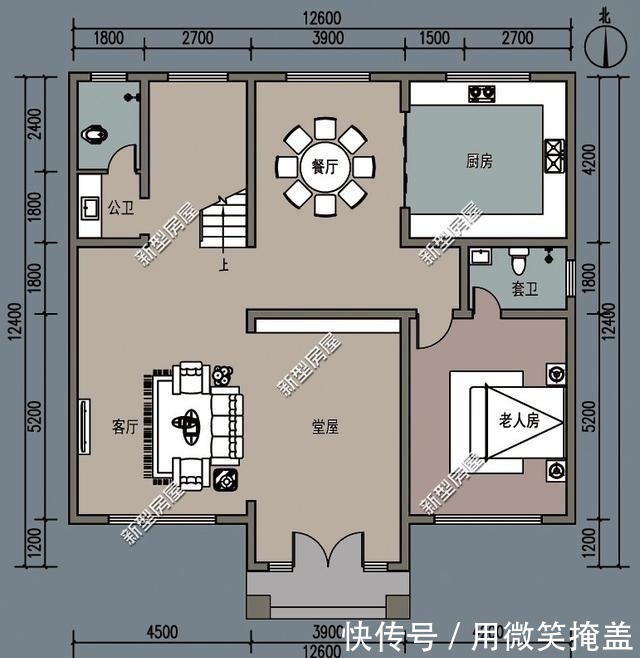 毛坯|农村别墅怎么盖才好看挑空客厅+套卧，这8套图纸25万起建！