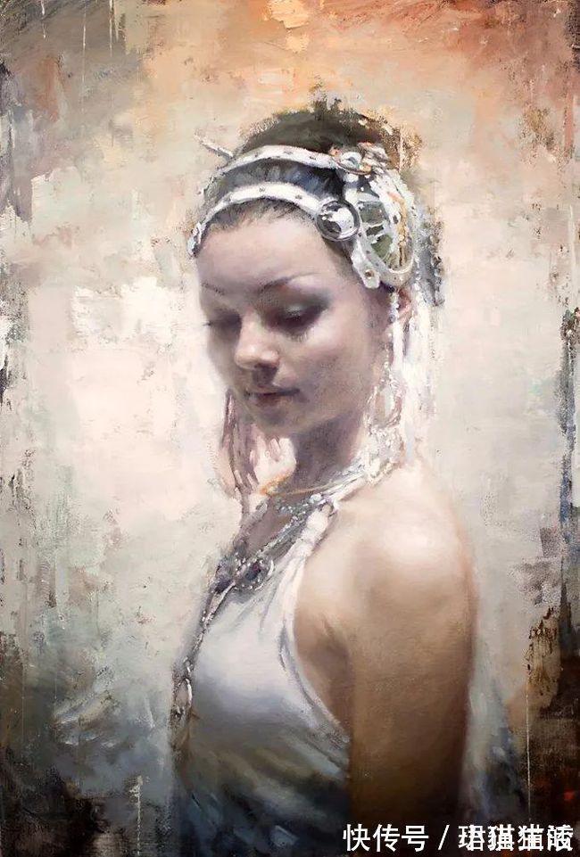 油画#艺术家杰里米·曼恩的油画,颜色既生动又大气!