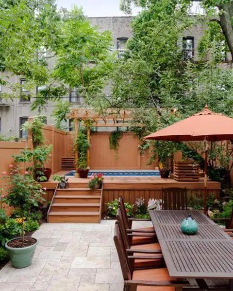 视觉效果|院子错层设计,错落有致一次拥有2个庭院,早知道我家也这样装了