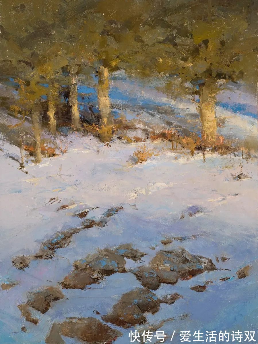 卢伯克$大卫·格里芬的风景油画高清图,放大看,更迷人