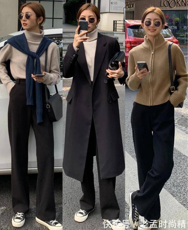 女人味 经典百搭款裤装,简约西装裤能穿出女人味,高腰开叉裤今年最流行