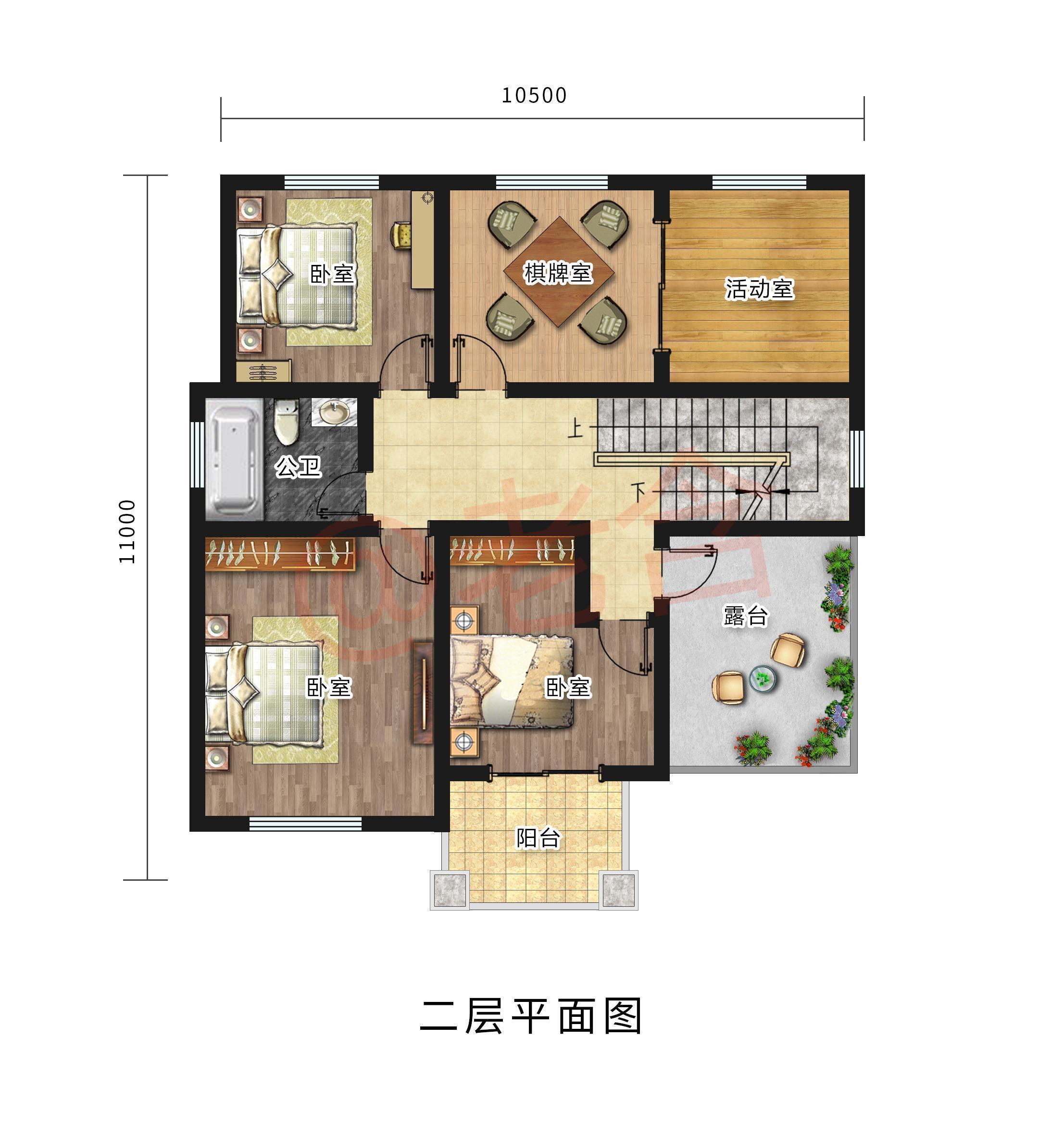 占地面积|想回农村盖二层别墅的朋友该选怎样的造型,这两套中会有你满意的