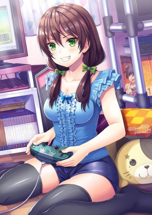 諸君們|動漫壁紙：線上游戲的老婆真的是妹子，這樣的二次元萌妹你喜歡嗎？