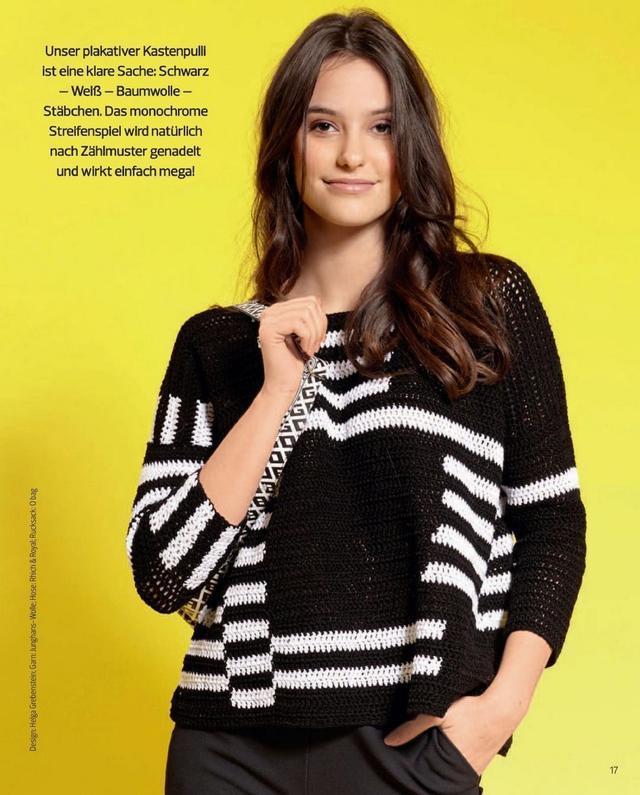 德国杂志上的毛衣时尚靓丽，这配色真是绝了