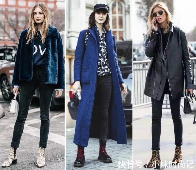 紧身小黑裤|做个不露脚踝的时髦精, 裤子+短靴的4种搭配思路, 又美又飒