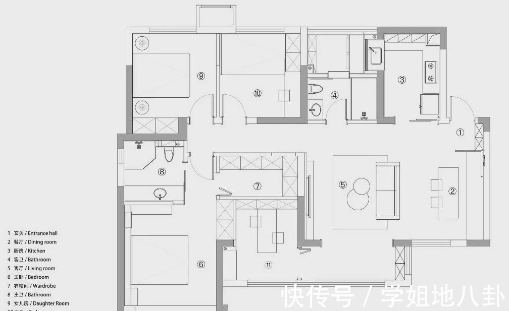榻榻米床|90后小情侣买下110㎡公寓,舍弃一间房,Get衣帽间+多功能室!