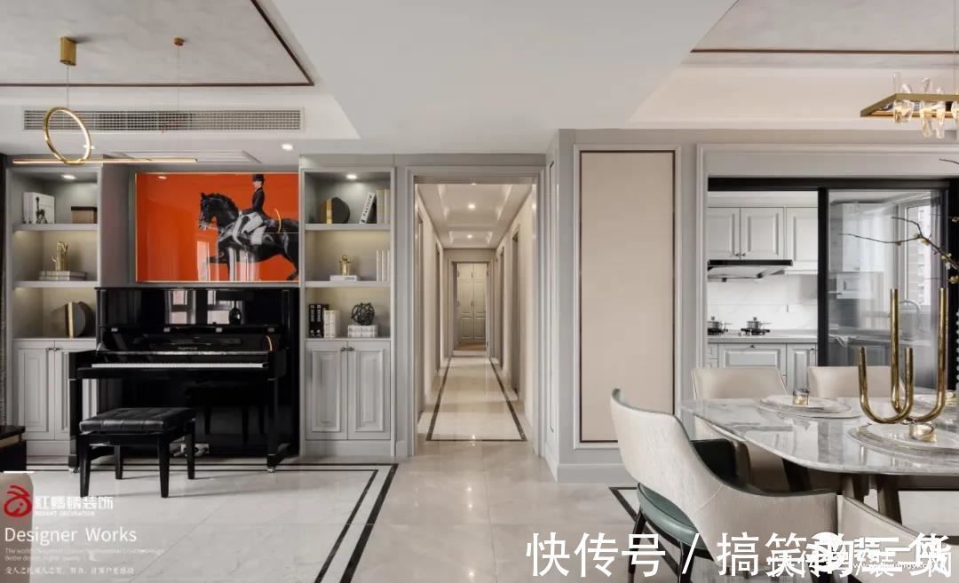 鉴赏|120平轻奢美式风格案例鉴赏，小资一族的情调生活