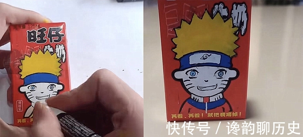 路飞|美术生对“旺仔”下手了，忍了自来也，忍了路飞，却被它萌到了！