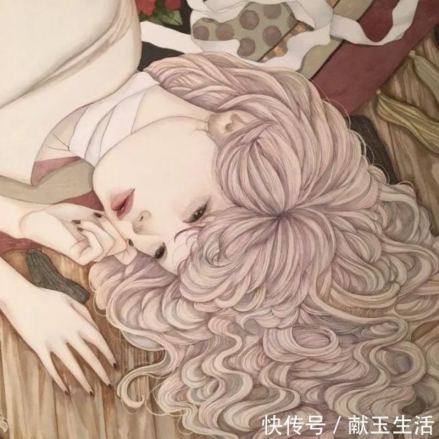铅笔#她的铅笔插画,画出每个女孩的心声,美到让人陶醉~