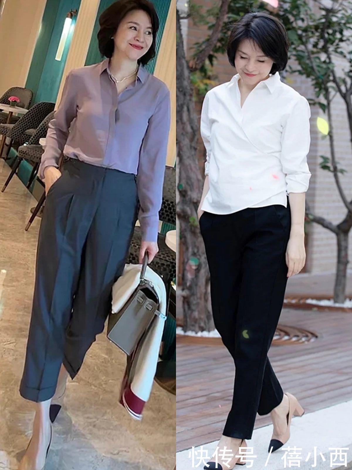 妈妈辈|奔五奔六的中年女人懂穿衣更优雅,学这位妈妈辈的穿搭,太洋气了