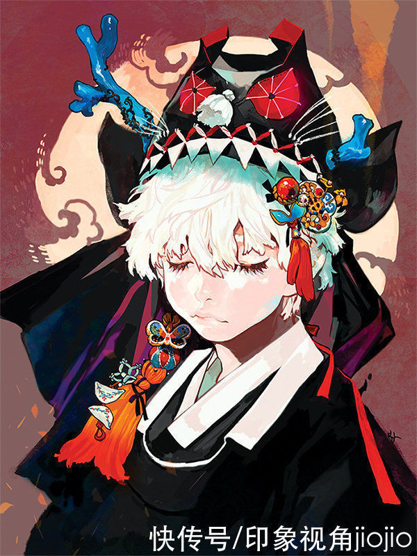 插画师#画风轻盈的少女插画,将人物刻画的生动,有着独特的美感