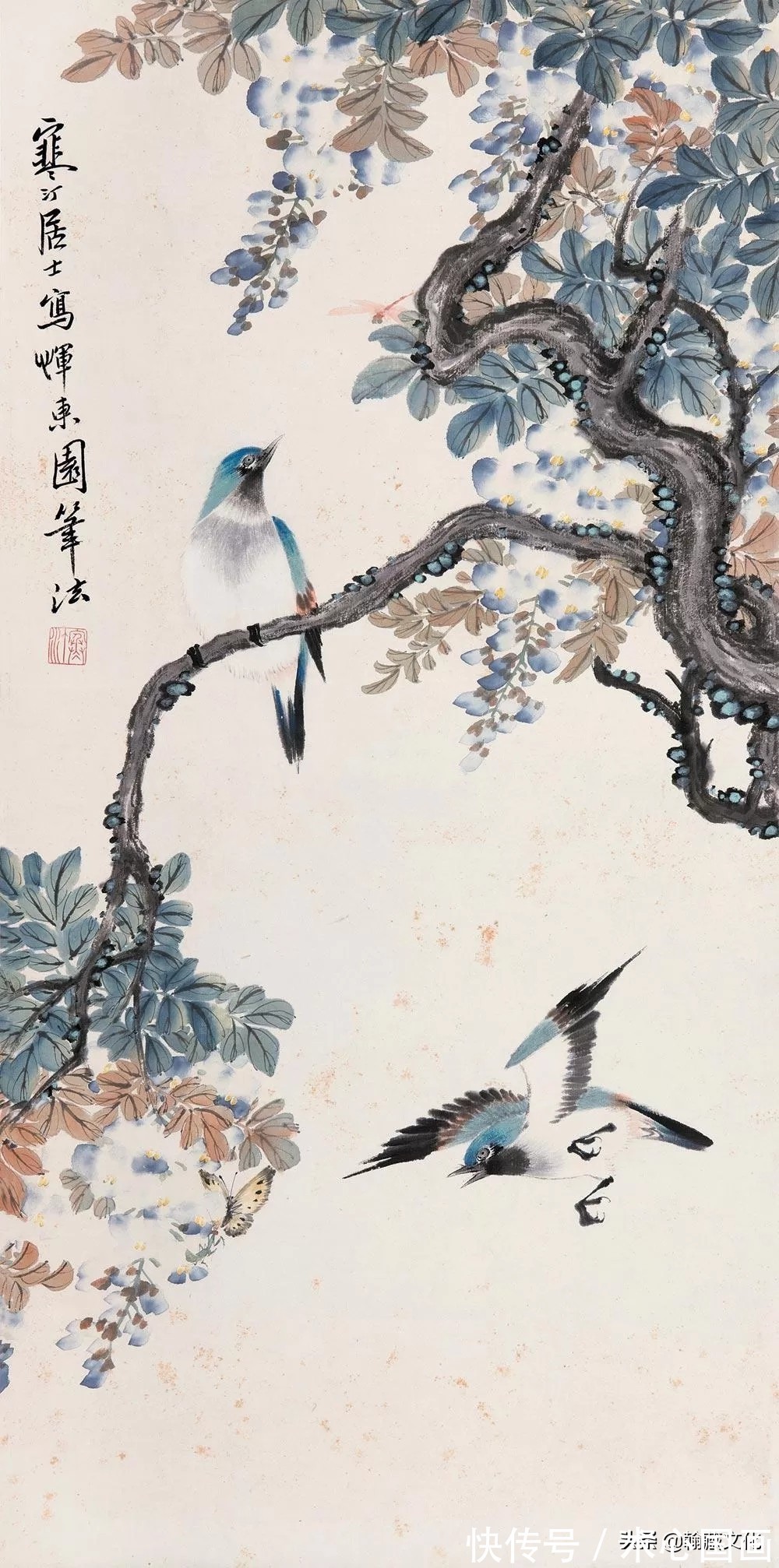 任伯年&江寒汀先生小写意花鸟画欣赏(一)