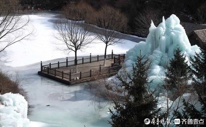 冰雪|济南市区温暖如春，南山依旧冰雪晶莹美丽