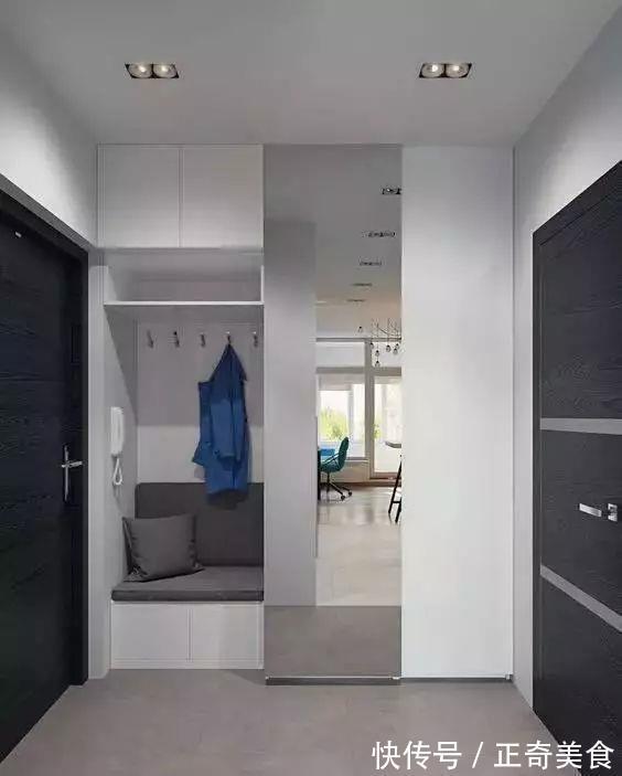 居家服|玄关空间够大,可以做个衣帽间,换鞋子换衣服都方便