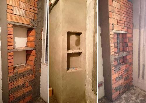 壁龛|不用花3千买储物柜,把卫生间这堵墙做壁龛,颜值高,好用到爆