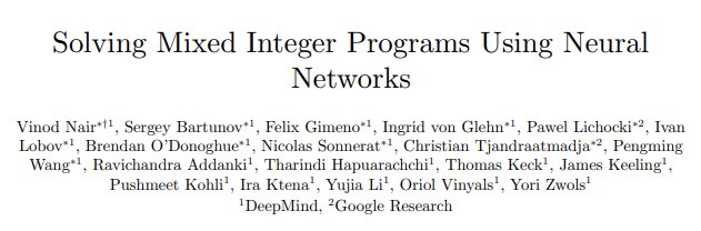 np-hDeepMind与谷歌又出大招！用神经网络解决NP-hard的MIP问题