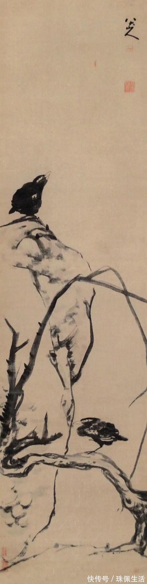 水墨纸本#他是中国画一代宗师,一只鸟就值6000多万