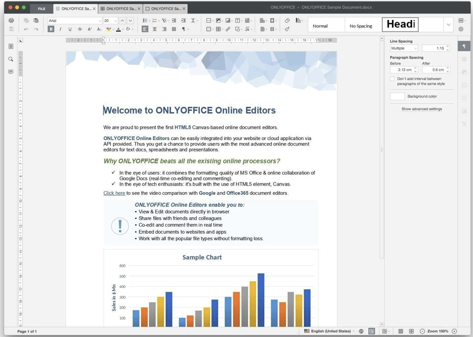ONLYOFFICE for Mac v7.4.0 Office办公套件-绿软否