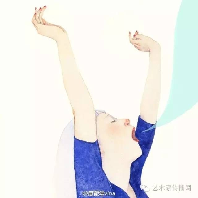  插画|她是鲁美校花，画出来的插画，好暖人