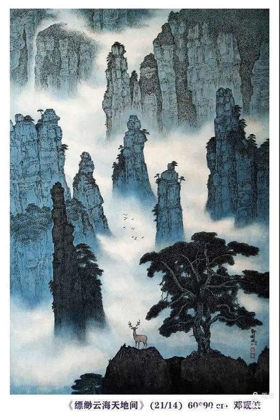 王冠军$青年画家:邓砚波小幅山水画作品赏析