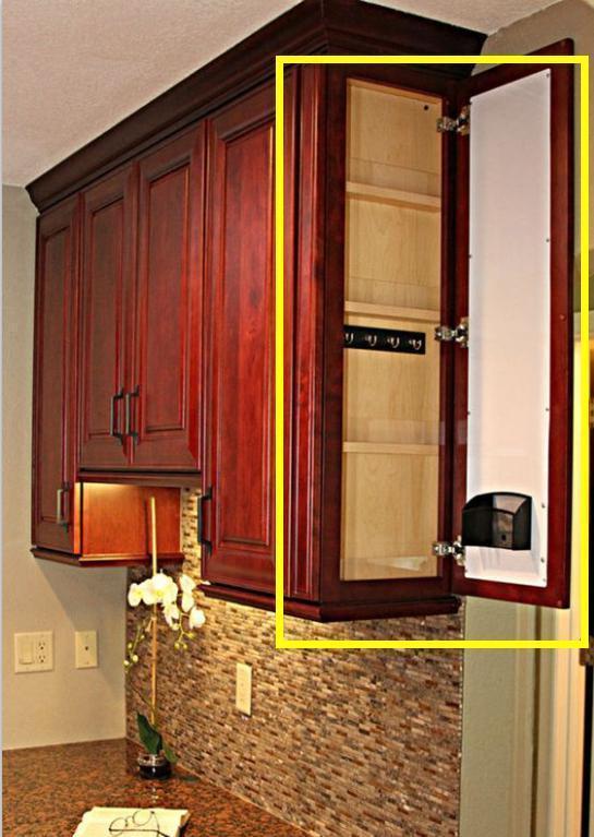 柜子|拖把再也不放卫生间！橱柜侧面留出10cm，小户型收纳空间倍增