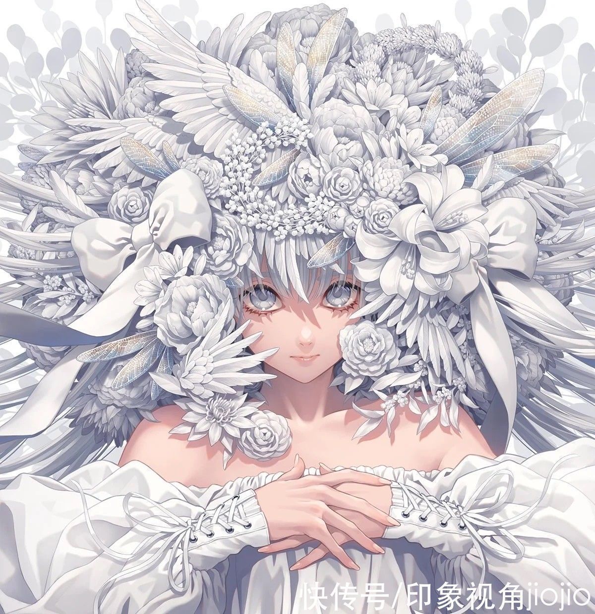 jiojio|五彩斑斓的白色系插画,霸气的画风,细节满满